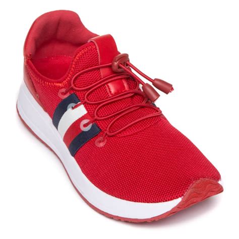 tommy hilfiger sneakers red women.